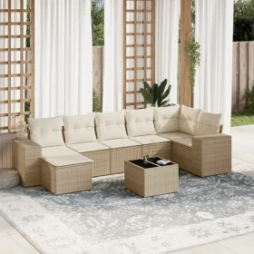 Garden sofa set with beige cushions 8 pcs PE rattan by , Garden sets - Ref: Foro24-3255225, Price: 566,23 €, Discount: %