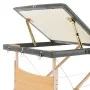 Massageliege 3 Zonen Anthrazit Holzstruktur 186x68 cm von vidaXL, Massageliegen - Ref: Foro24-110172, Preis: 163,02 €, Rabatt: %