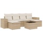 7-teiliges Gartensofa-Set und beige synthetische Rattankissen von , Gartensets - Ref: Foro24-3255265, Preis: 492,88 €, Rabatt: %