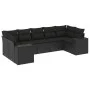 7-piece garden dining set and black synthetic rattan cushions by , Garden sets - Ref: Foro24-3255322, Price: 486,99 €, Discou...
