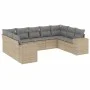 9-piece garden sofa set with beige synthetic rattan cushions by , Garden sets - Ref: Foro24-3255336, Price: 628,09 €, Discoun...