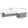 9-piece garden sofa set with beige synthetic rattan cushions by , Garden sets - Ref: Foro24-3255376, Price: 627,31 €, Discoun...