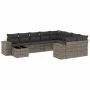 10-piece garden sofa set with gray synthetic rattan cushions by , Garden sets - Ref: Foro24-3255397, Price: 628,76 €, Discoun...
