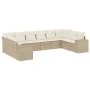 Garden sofa set with beige cushions 10 pieces synthetic rattan by , Garden sets - Ref: Foro24-3255405, Price: 701,12 €, Disco...