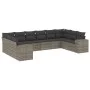 10-piece garden sofa set with gray synthetic rattan cushions by , Garden sets - Ref: Foro24-3255407, Price: 628,15 €, Discoun...