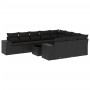 11-piece garden sofa set and black synthetic rattan cushions by , Garden sets - Ref: Foro24-3255432, Price: 693,20 €, Discoun...