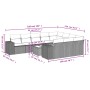11-piece garden sofa set and black synthetic rattan cushions by , Garden sets - Ref: Foro24-3255432, Price: 693,20 €, Discoun...