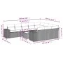 Set de sofás de jardín 11 pzas y cojines ratán sintético negro de , Conjuntos de jardín - Ref: Foro24-3255432, Precio: 693,94...