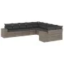 10-teiliges Gartensofa-Set mit grauen synthetischen Rattankissen von , Gartensets - Ref: Foro24-3255447, Preis: 628,15 €, Rab...