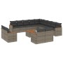 14-teilige Gartensofagarnitur mit grauen synthetischen Rattankissen von , Gartensets - Ref: Foro24-3226536, Preis: 845,08 €, ...