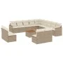 14-piece garden sofa set with beige synthetic rattan cushions by , Garden sets - Ref: Foro24-3226492, Price: 936,04 €, Discou...