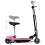 Patinete eléctrico con asiento rosa 120 W