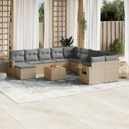 Garden sofa set 14 pieces and beige synthetic rattan cushions mix by , Garden sets - Ref: Foro24-3257193, Price: 781,97 €, Di...