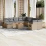 Garden sofa set 14 pieces and beige synthetic rattan cushions mix by , Garden sets - Ref: Foro24-3257193, Price: 781,97 €, Di...