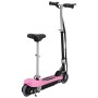 Patinete eléctrico con asiento rosa 120 W