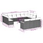 Set sofás jardín 14 pzas y cojines ratán sintético beige mezcla de , Conjuntos de jardín - Ref: Foro24-3226465, Precio: 796,4...