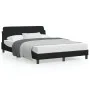 Bed frame with black fabric headboard 140x200 cm by , Beds and slatted bases - Ref: Foro24-373187, Price: 143,03 €, Discount: %