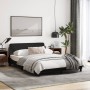 Bed frame with black fabric headboard 140x200 cm by , Beds and slatted bases - Ref: Foro24-373187, Price: 145,37 €, Discount: %