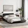 Bed frame with black fabric headboard 140x200 cm by , Beds and slatted bases - Ref: Foro24-373187, Price: 143,03 €, Discount: %