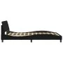 Bed frame with black fabric headboard 140x200 cm by , Beds and slatted bases - Ref: Foro24-373187, Price: 143,03 €, Discount: %