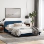 Bed frame with headboard gray taupe blue fabric 140x200 cm by , Beds and slatted bases - Ref: Foro24-373191, Price: 151,79 €,...