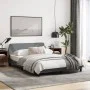 Light gray fabric bed frame with headboard 120x200 cm by , Beds and slatted bases - Ref: Foro24-373145, Price: 126,07 €, Disc...