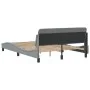 Light gray fabric bed frame with headboard 120x200 cm by , Beds and slatted bases - Ref: Foro24-373145, Price: 126,07 €, Disc...