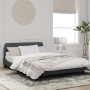 Dark gray velvet bed frame with headboard 120x200 cm by , Beds and slatted bases - Ref: Foro24-373153, Price: 128,04 €, Disco...