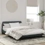 Dark gray velvet bed frame with headboard 120x200 cm by , Beds and slatted bases - Ref: Foro24-373153, Price: 125,82 €, Disco...