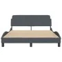 Dunkelgrauer Samtbettrahmen mit Kopfteil 120x200 cm von , Betten und Lattenroste - Ref: Foro24-373153, Preis: 125,66 €, Rabat...