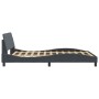 Dark gray velvet bed frame with headboard 120x200 cm by , Beds and slatted bases - Ref: Foro24-373153, Price: 128,04 €, Disco...