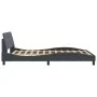 Dark gray velvet bed frame with headboard 120x200 cm by , Beds and slatted bases - Ref: Foro24-373153, Price: 125,82 €, Disco...