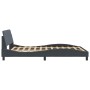 Dunkelgrauer Samtbettrahmen mit Kopfteil 140x200 cm von , Betten und Lattenroste - Ref: Foro24-373193, Preis: 143,60 €, Rabat...