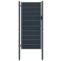 Zauntür aus PVC und anthrazitfarbenem Stahl 100x124 cm von vidaXL, Gartentore - Ref: Foro24-145234, Preis: 234,74 €, Rabatt: %