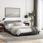 Light gray fabric bed frame with headboard 140x200 cm by , Beds and slatted bases - Ref: Foro24-373185, Price: 174,93 €, Disc...