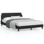 Bed frame with headboard black synthetic leather 120x200cm by , Beds and slatted bases - Ref: Foro24-373158, Price: 141,12 €,...