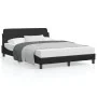 Estructura de cama con cabecero cuero sintético negro 140x200cm de , Camas y somieres - Ref: Foro24-373198, Precio: 146,80 €,...