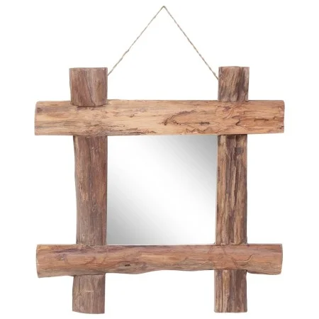 Natural recycled solid wood log mirror 50x50 cm by vidaXL, Mirrors - Ref: Foro24-283933, Price: 74,87 €, Discount: %