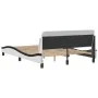 Estructura cama cabecero cuero sintético blanco negro 120x200cm de , Camas y somieres - Ref: Foro24-373164, Precio: 142,13 €,...