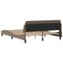 Cappuccino synthetic leather headboard bed frame 160x200cm by , Beds and slatted bases - Ref: Foro24-373222, Price: 169,27 €,...