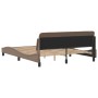 Estructura de cama cabecero cuero sintético capuchino 160x200cm de , Camas y somieres - Ref: Foro24-373222, Precio: 182,58 €,...