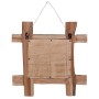 Natürlicher, recycelter Massivholz-Spiegel, 50 x 50 cm von vidaXL, Spiegel - Ref: Foro24-283933, Preis: 78,57 €, Rabatt: %