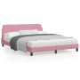 Rosa Samtbettgestell mit Kopfteil 160x200 cm von , Betten und Lattenroste - Ref: Foro24-373217, Preis: 151,98 €, Rabatt: %