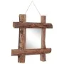Natural recycled solid wood log mirror 50x50 cm by vidaXL, Mirrors - Ref: Foro24-283933, Price: 74,87 €, Discount: %