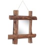 Natürlicher, recycelter Massivholz-Spiegel, 50 x 50 cm von vidaXL, Spiegel - Ref: Foro24-283933, Preis: 78,57 €, Rabatt: %