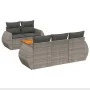6-piece garden furniture set and gray synthetic rattan cushions by , Garden sets - Ref: Foro24-3257222, Price: 438,18 €, Disc...