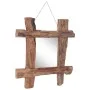 Natural recycled solid wood log mirror 50x50 cm by vidaXL, Mirrors - Ref: Foro24-283933, Price: 74,87 €, Discount: %