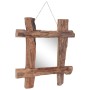 Natürlicher, recycelter Massivholz-Spiegel, 50 x 50 cm von vidaXL, Spiegel - Ref: Foro24-283933, Preis: 78,57 €, Rabatt: %
