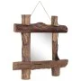 Natural recycled solid wood log mirror 50x50 cm by vidaXL, Mirrors - Ref: Foro24-283933, Price: 74,87 €, Discount: %