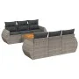 7-teiliges Gartensofa-Set mit grauen PE-Rattan-Kissen von , Gartensets - Ref: Foro24-3257229, Preis: 492,57 €, Rabatt: %